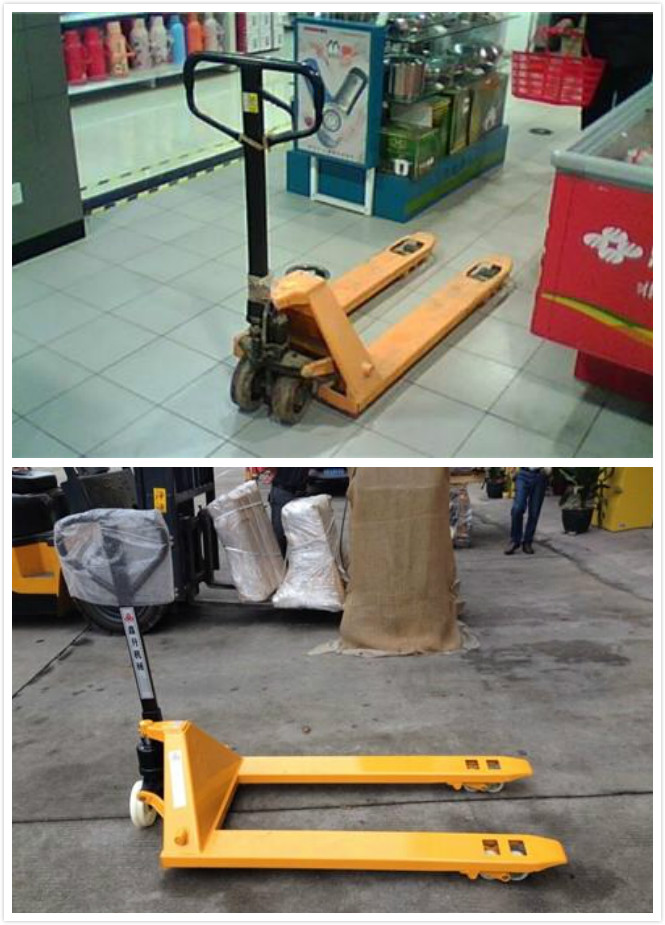 物流、超市用手動液壓搬運車實圖