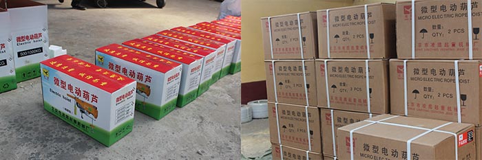 微型電動葫蘆包裝圖 微型電動葫蘆包裝圖