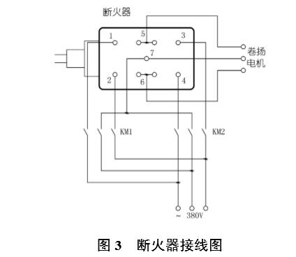 斷火器接線圖 圖3 斷火器接線圖